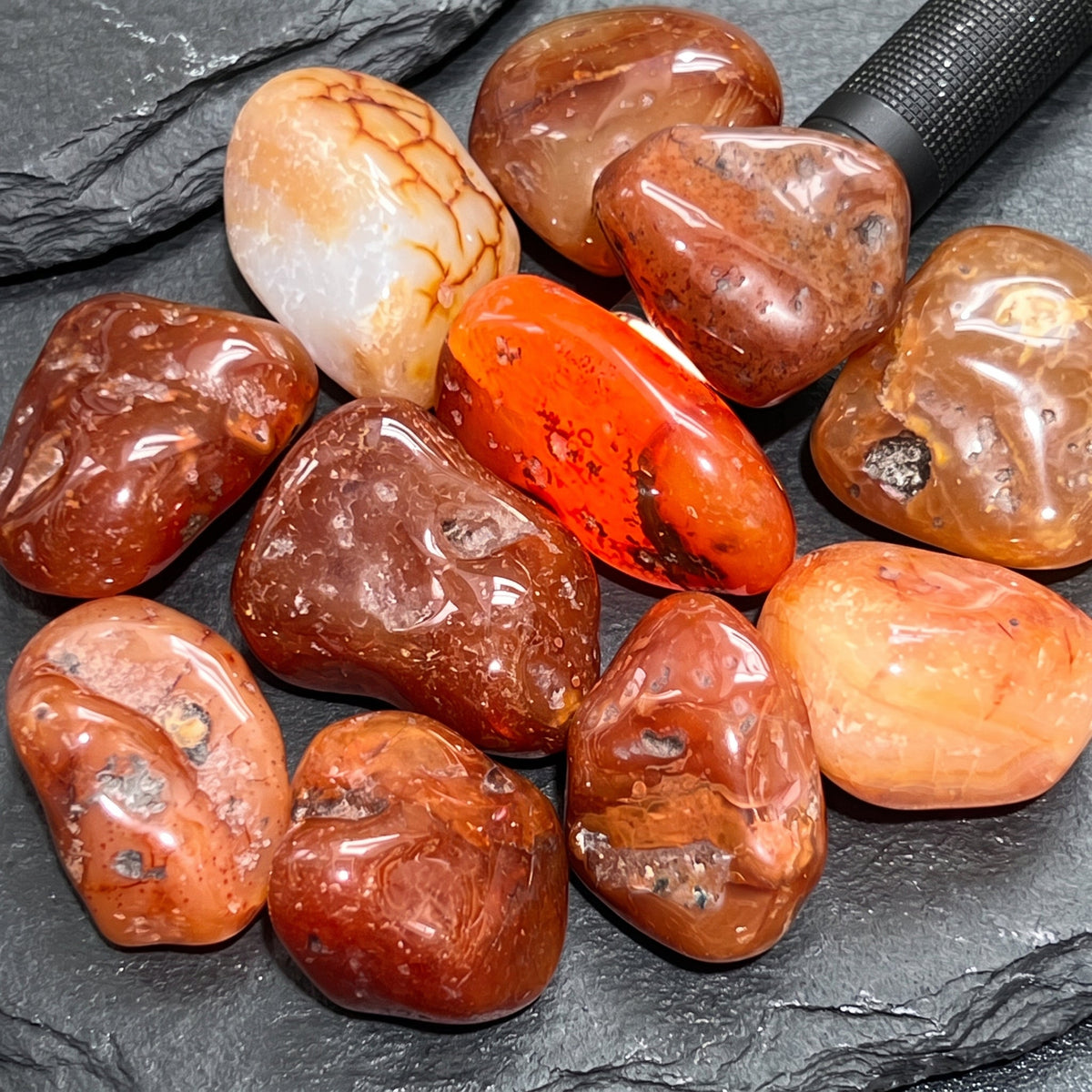 Large Carnelian Tumbled Stones - Brazil