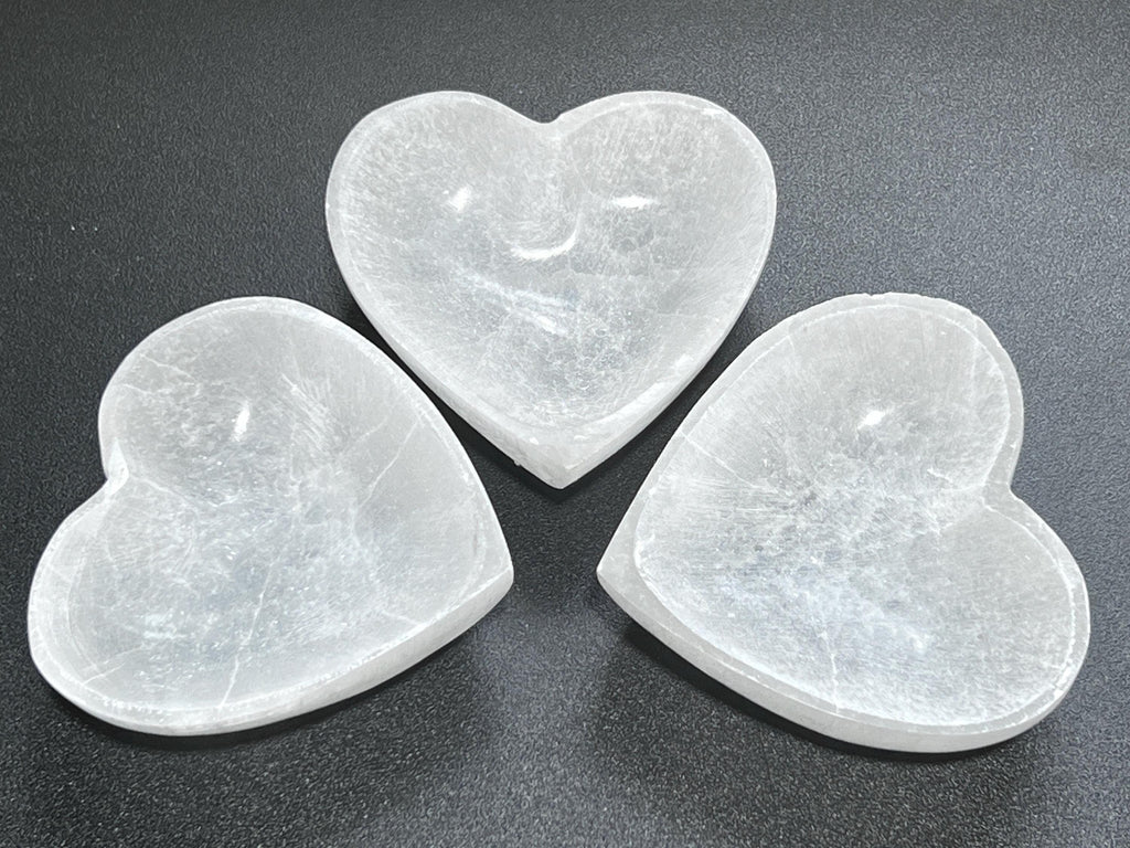 Selenite Heart Bowl