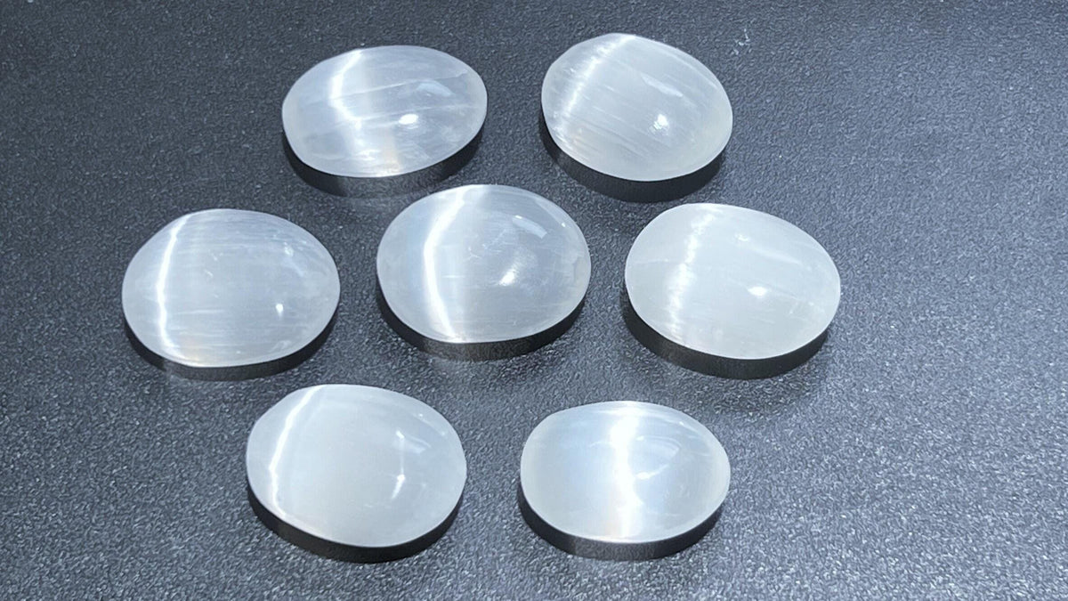 Selenite Mini Palm Stones