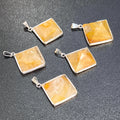 Golden Healer Quartz Pyramid Pendant