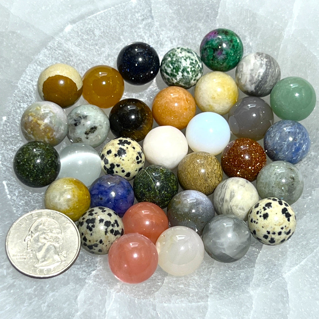 Mixed Mini Crystal Spheres
