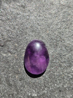 Amethyst Cabochon, Hand-Cut High-Dome Oval Gemstone, 24 x 18 mm — One of a Kind