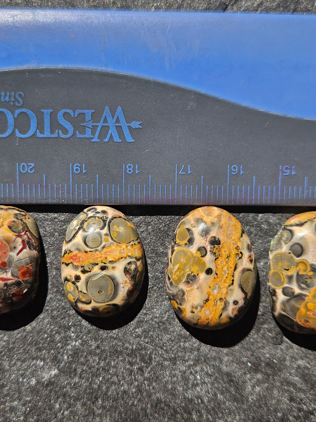 Natural Leopard Skin Jasper Cabochon — 24 x 19 mm Hand Cut Oval, Olive Orbs