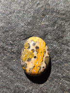 Leopard Skin Jasper Cabochon, Hand-Cut Oval Gemstone, 25 x 20 mm — One of a Kind