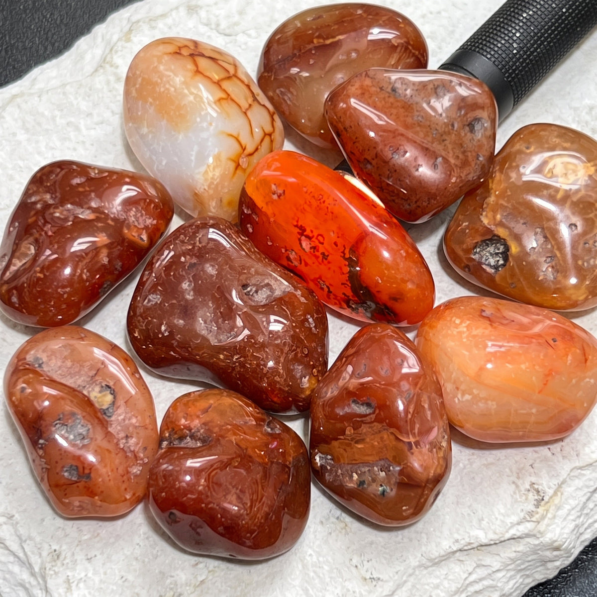 Large Carnelian Tumbled Stones - Brazil