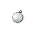 Minimalist Silver Opal Pendant