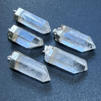 Natural Clear Quartz Crystal Point Pendant