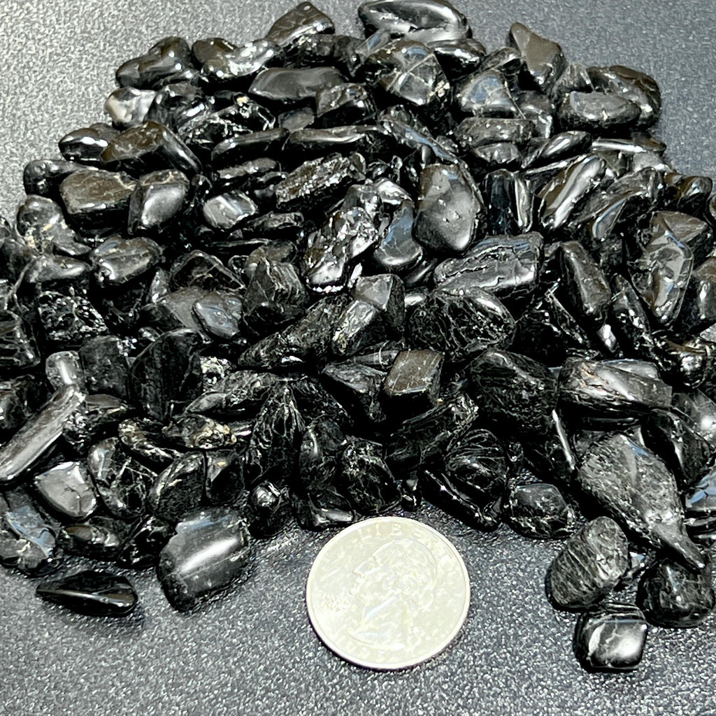 Black Tourmaline Small Tumbled Stones