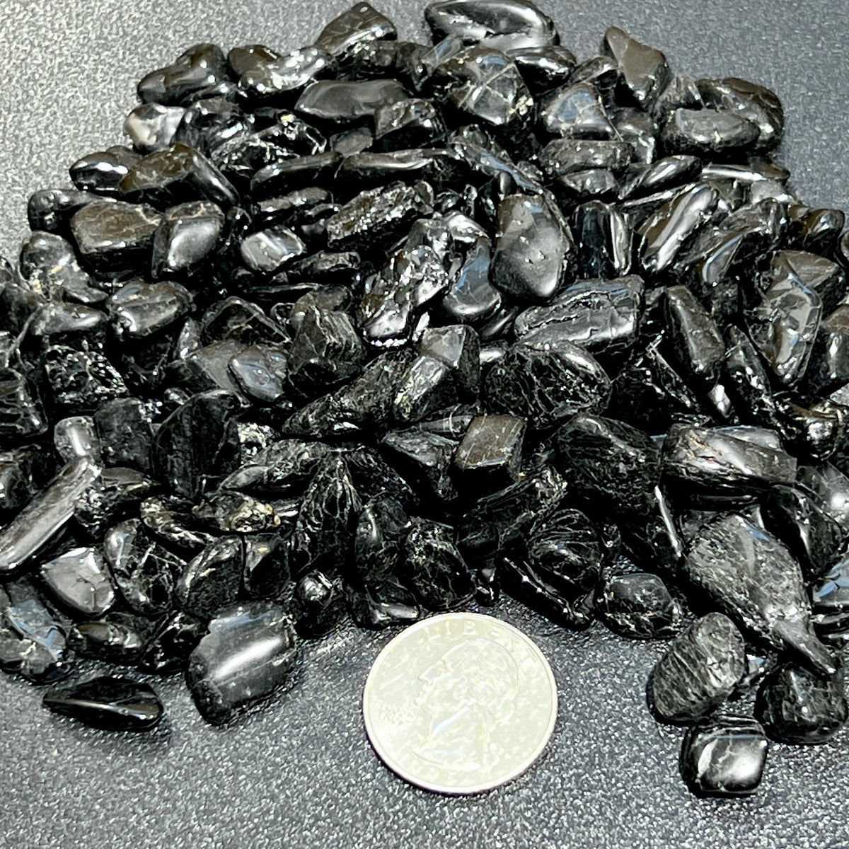 Black Tourmaline Small Tumbled Stones