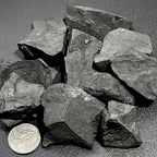 Shungite Rough, Raw Black Type-2 Stones - By the Piece or Pound, Karelia Russia
