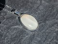Chatoyant Cat Eye Oval Pendant Stainless Steel Necklace