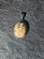 Tan Picture Jasper Pendant Necklace - view 5