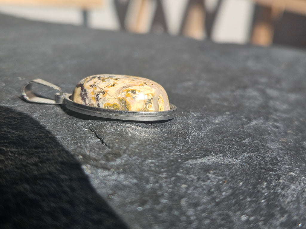 Picture Jasper Pendant Necklace
