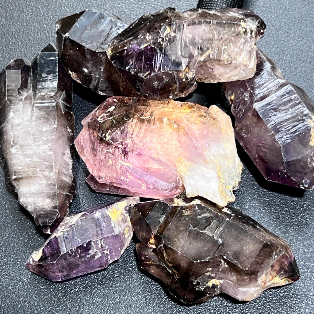 Large Smoky Shangaan Amethyst Points - Zimbabwe