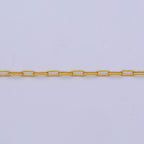 Paperclip Chain Necklace, 14K Gold Filled 2 mm