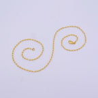 Paperclip Chain Necklace, 14K Gold Filled 2 mm