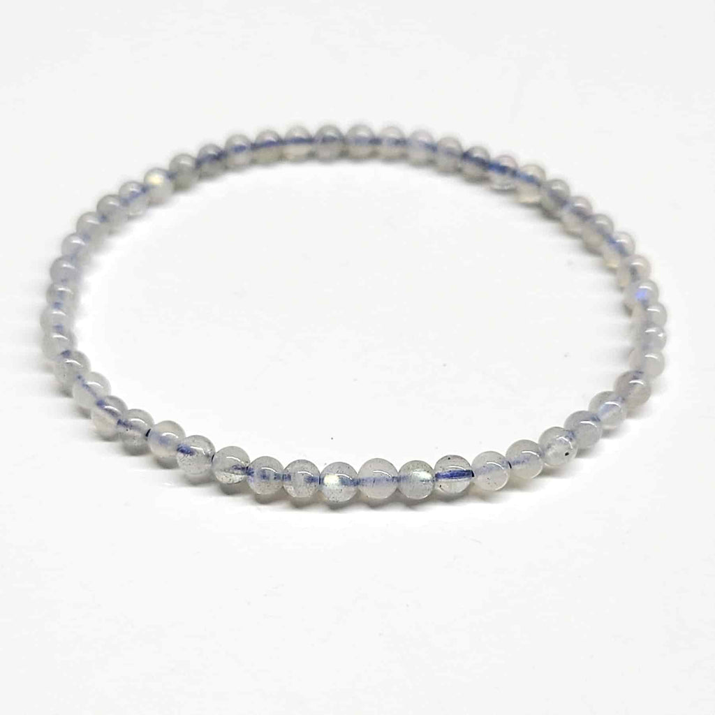 Labradorite Bead Bracelet - 4 to 10 mm Stretch