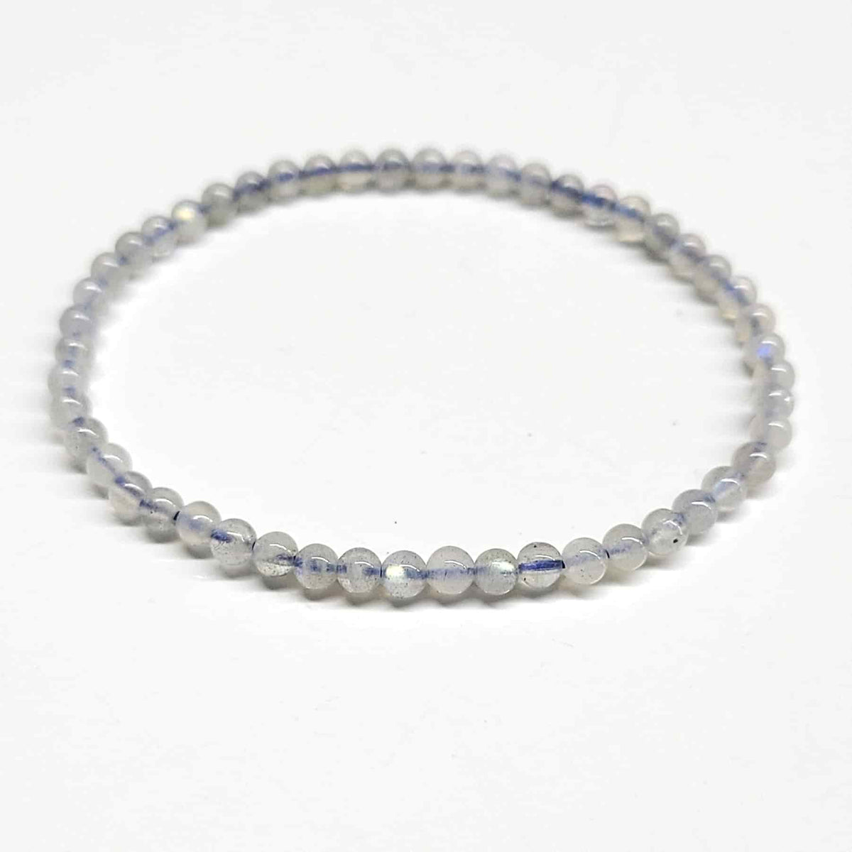 Labradorite Bead Bracelet - 4 to 10 mm Stretch