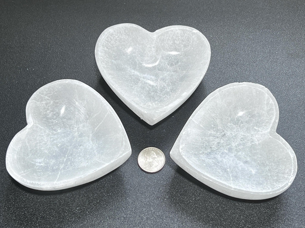 Selenite Heart Bowl