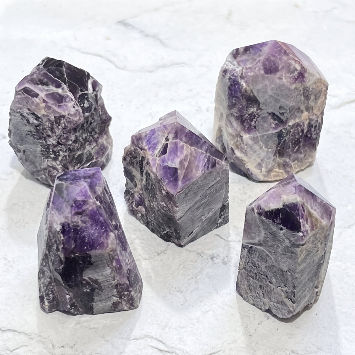 Large Banded Amethyst Tower