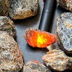 Black Amber Rough Stones - Indonesia