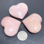 Pink Opal Heart Polished Carving