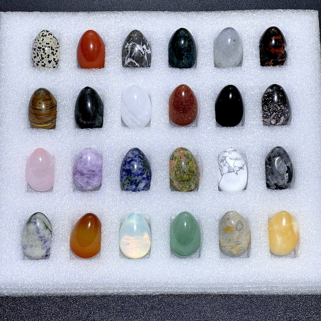 Gemstone Egg Collection Mixed Box (Flat of 24 Pieces)