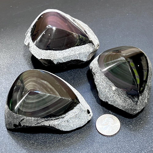 Black Obsidian Polished Rough Stones