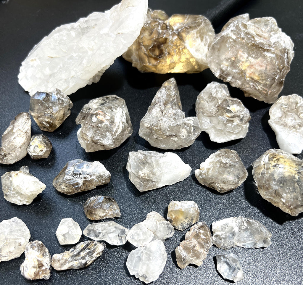Celestial Quartz Clusters, Raw Alligator Quartz Crystals - Single or by the Pound