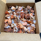 Carnelian Agate Rough, Raw Red & White Stones - By the Piece or Pound