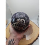 Amethyst Sphere, 5.6 lb Polished Chevron Dream Amethyst Crystal Ball