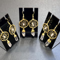 Quartz Crystal Dreamcatcher Earrings