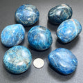 Large Blue Apatite Palm Stone
