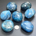 Large Blue Apatite Palm Stone