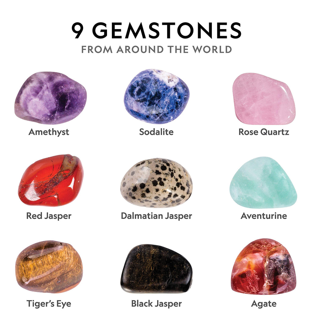 The Rock STEM Tumbler Kit, 3 lb Rough Stones, Grit and GemFoam Polish