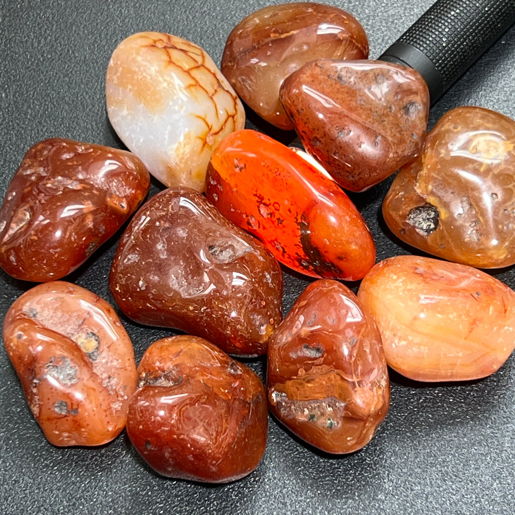 Large Carnelian Tumbled Stones - Brazil
