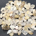 Gold Rutilated Quartz Small Tumbled Stones