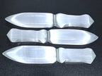 Selenite Carved Blade-Shaped Point