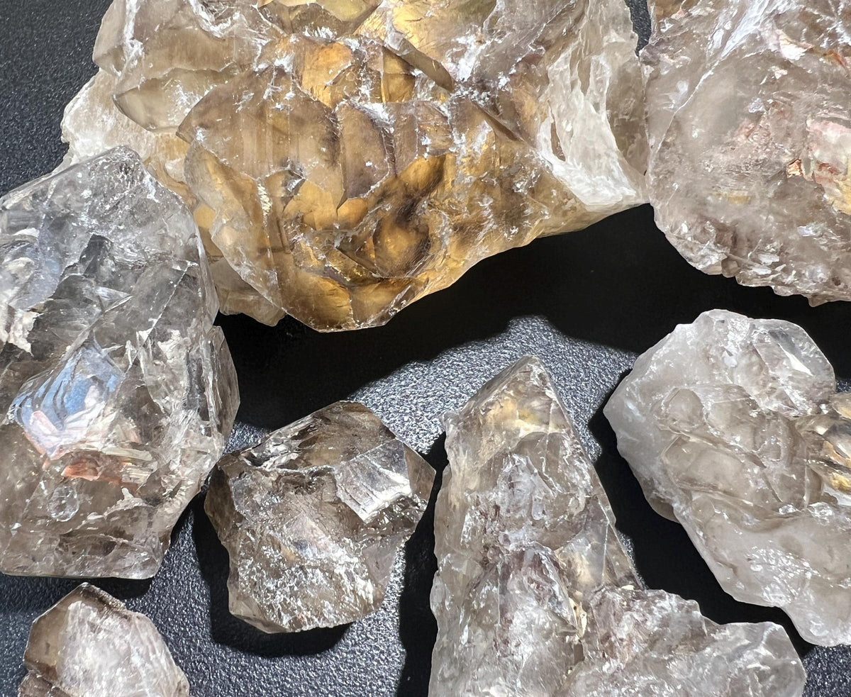 Celestial Quartz Clusters, Raw Alligator Quartz Crystals - Single or by the Pound