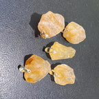 Petite Golden Quartz Crystal Pendant - view 2