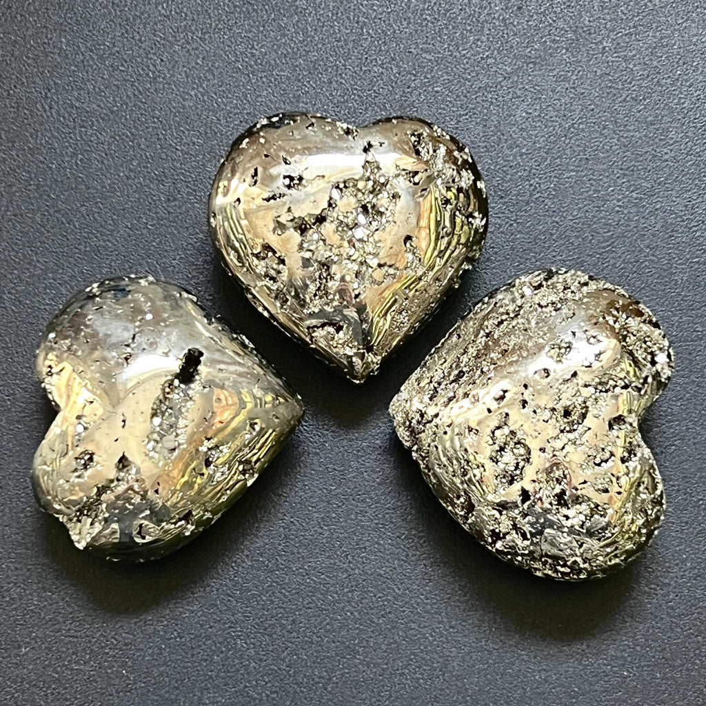Pyrite Puffy Heart - Peru