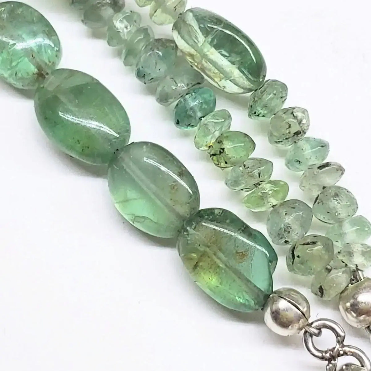 Labradorite & Kyanite Multi-Strand Necklace - Sterling Silver