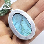Labradorite & Kyanite Multi-Strand Necklace - Sterling Silver