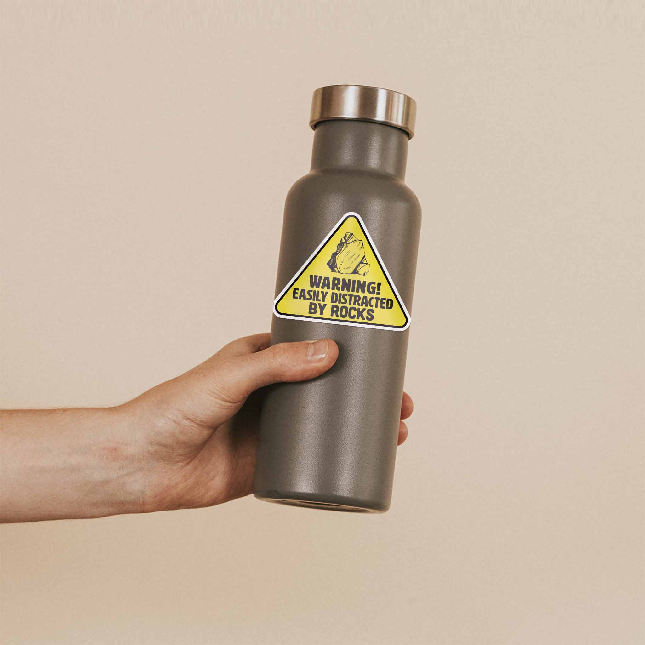Easily Distracted by Rocks Sticker - Funny Nature Decal