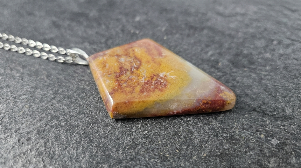 Genuine Natural Patterned Jasper Necklace