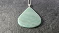 Natural Amazonite Teardrop Pendant Necklace