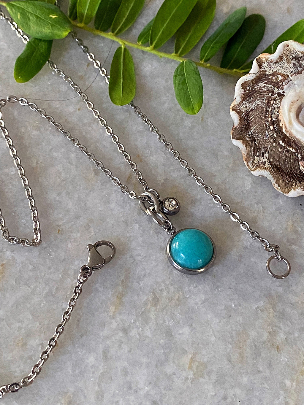 Custom Jade Stone Necklace | Stainless Steel Pendant Necklace