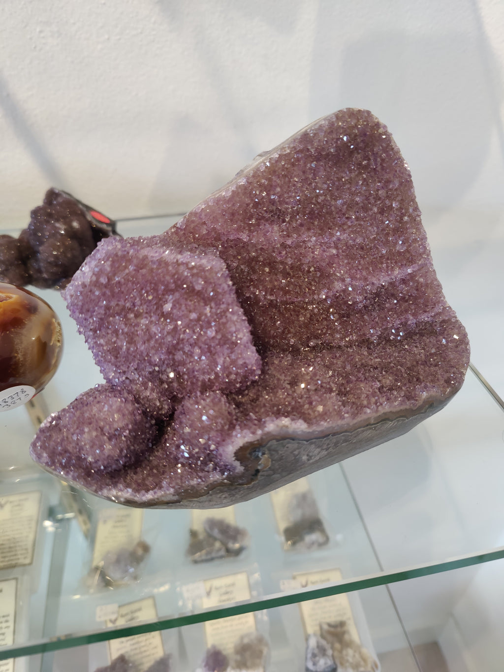 Amethyst Geode Sculpture with Polished Edges - Brazil