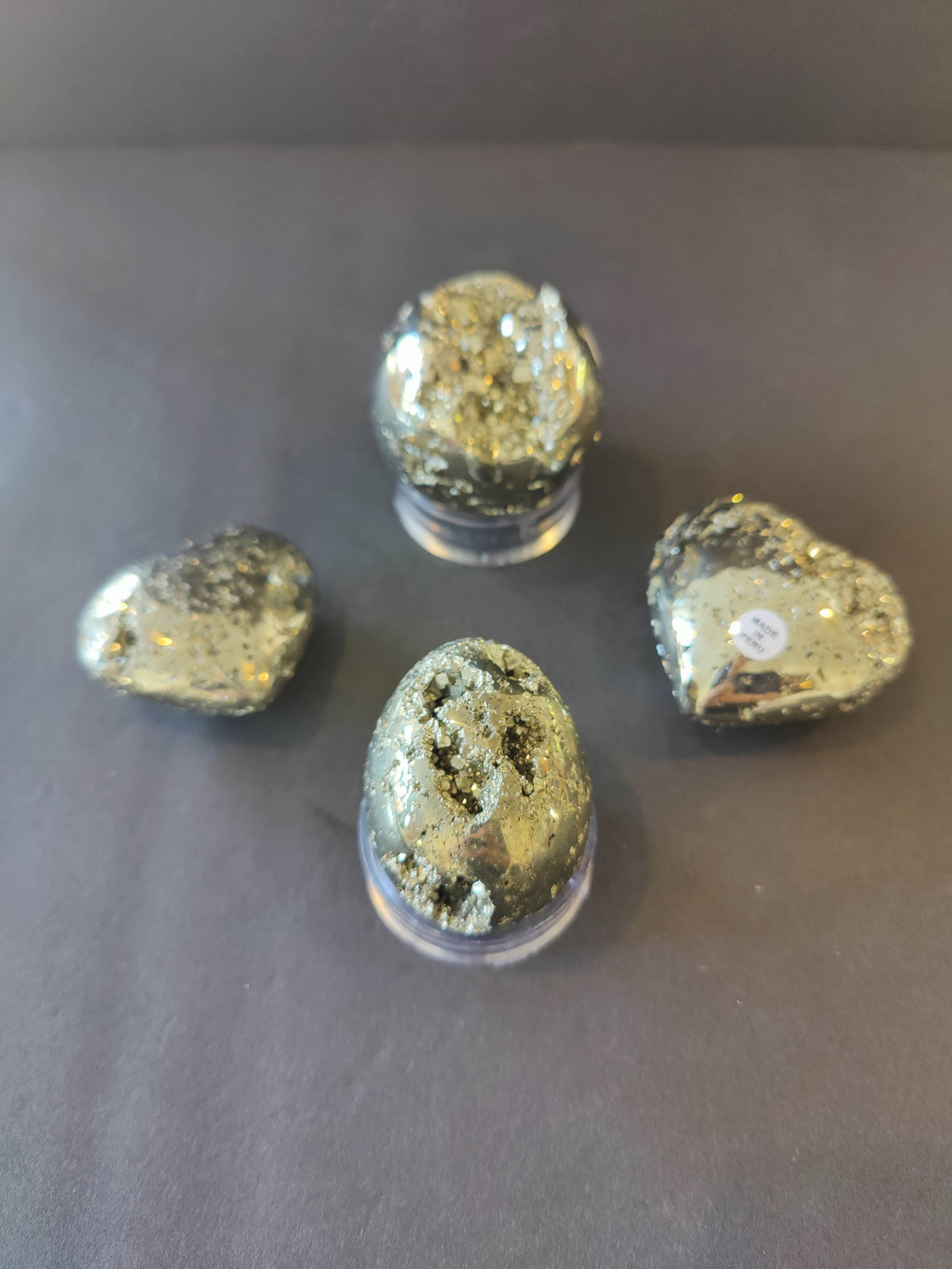Pyrite "Fool's Gold" Sphere, Egg or Heart- Peru