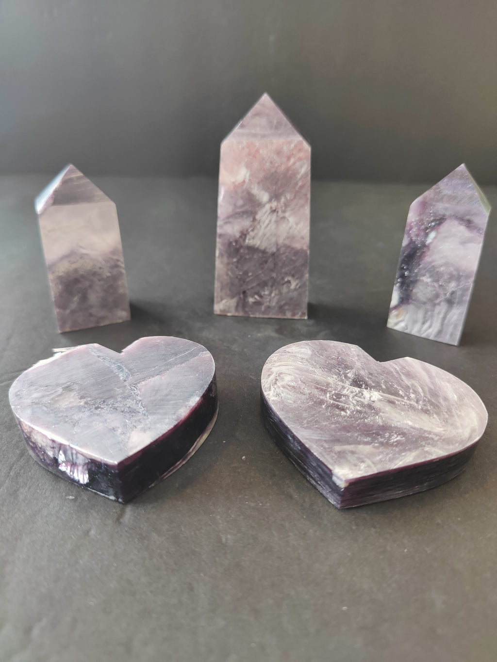 Lepidolite Tower or Heart - Brazil